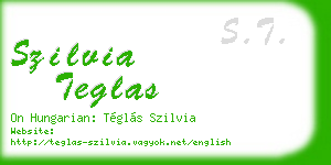 szilvia teglas business card